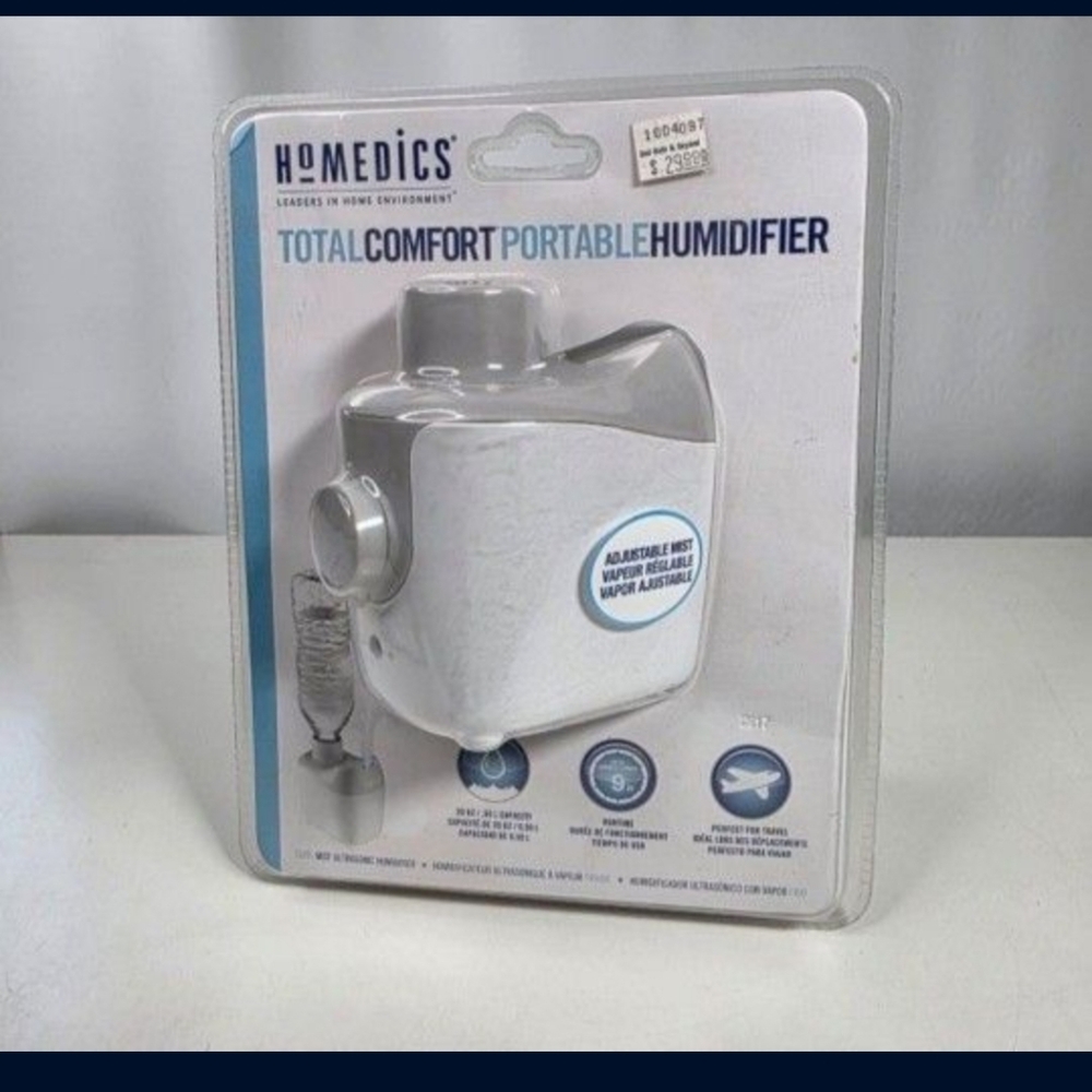HOMEDICS TOTAL COMFORT PORTABLE HUMIDIFIER. NEW.